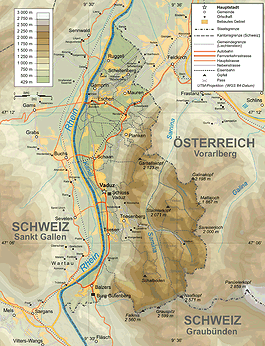 Liechtensteinin kartta