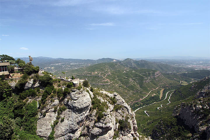 Näköala Montserratin vuorelta