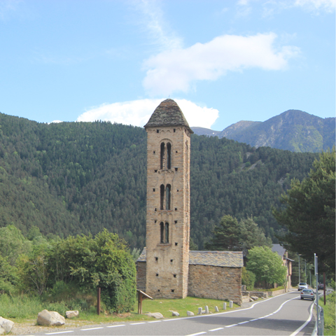 Engolastersin kirkon torni Andorrassa