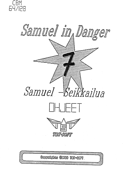 Samuel in Danger: Ohjevihkon kansi